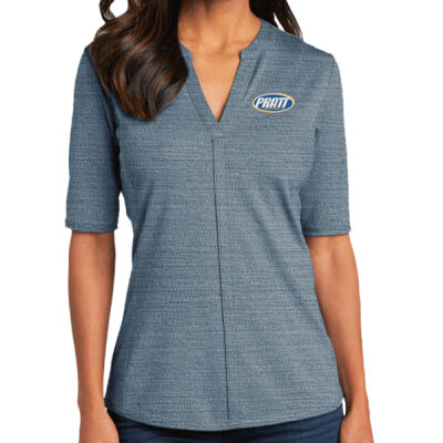 Pratt Industries - Port Authority ® Ladies Stretch Heather Open Neck Top		 Thumbnail