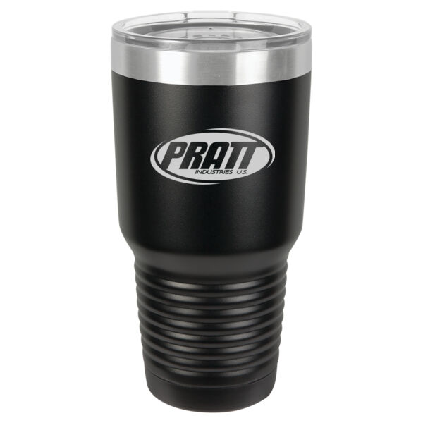 Pratt Industries - Polar Camel 30 oz. Vacuum Insulated Ringneck Tumbler with Clear Lid Thumbnail